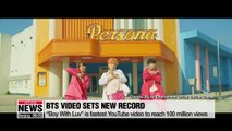 BTS set new record as new video reaches 100 million views on YouTube in fastest time