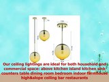 Casamotion Pendant Lighting Handblown Glass Drop Ceiling Lights Contemporary Globe Hanging
