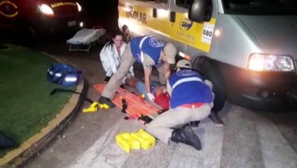 Motociclista fica ferido após colisão na Região da Fag