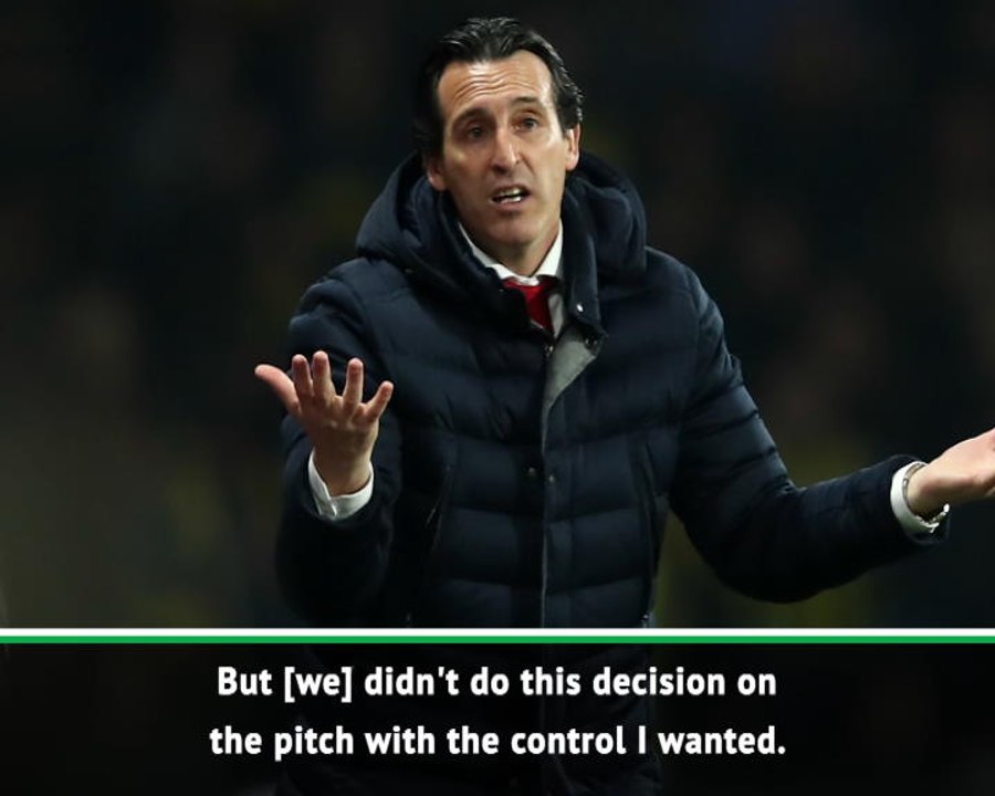 We didn't control the game like I wanted - Emery on Arsenal's win