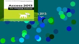 [MOST WISHED]  Access 2013: The Missing Manual (Missing Manuals) by Matthew MacDonald