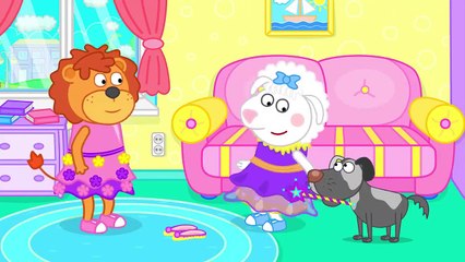 Lion de la Famille de Fantaisie Coiffure de dessin animé pour Enfants