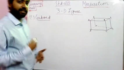 About Cuboid I Vertices, Face and Edges I 3D shapes I CBSE maths I part- 5