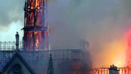 La cathédrale Notre-Dame de Paris ravagée par le feu