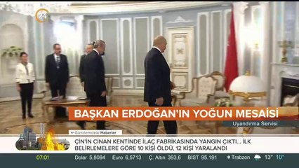 Başkan Erdoğan'ın yoğun mesaisi