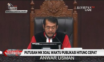 Hasil Sidang MK: Hitung Cepat Diumumkan 2 Jam Usai Pemungutan Suara