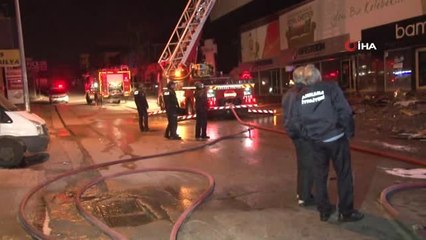 Başkent'te Mobilya Mağazası Yandı