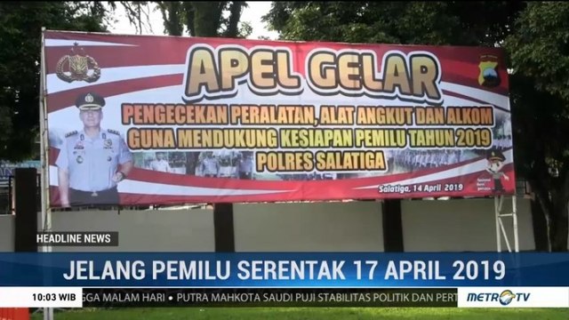 Kepolisian Salatiga Melakukan Kesiapan Pemilu Serentak