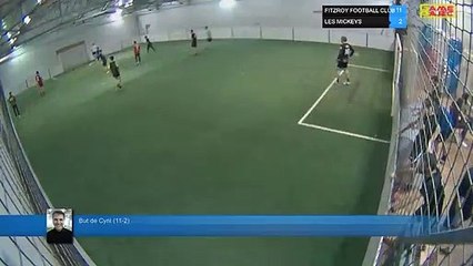 But de Cyril (11-2) - FITZROY FOOTBALL CLUB  Vs LES MICKEYS - 15/04/19 21:00 - LIGUE 4