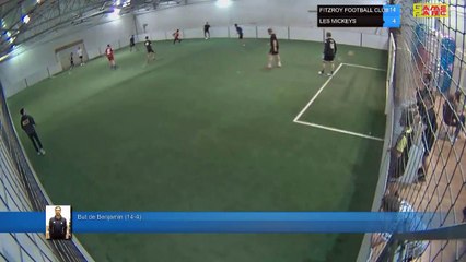But de Benjamin  (14-4) - FITZROY FOOTBALL CLUB  Vs LES MICKEYS - 15/04/19 21:00 - LIGUE 4