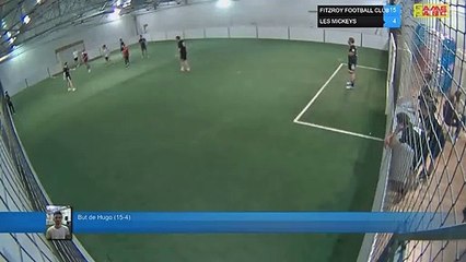 But de Hugo (15-4) - FITZROY FOOTBALL CLUB  Vs LES MICKEYS - 15/04/19 21:00 - LIGUE 4