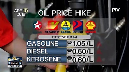 Panibagong dagdag-presyo sa petrolyo, epektibo ngayong araw