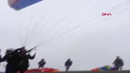 Fethiye'de Paraşüt Kazası 2 Ölü - Paraşütçülerin Son Görüntüsü