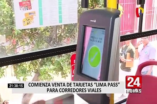 Comienza venta de tarjetas 'Lima Pass' para corredores viales