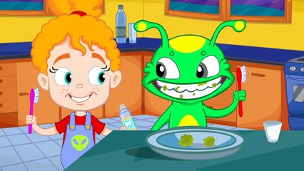 The wheels on the bus en inglés con tu amigo Groovy el Marciano