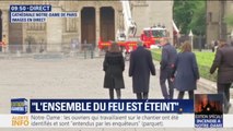 La maire de Paris Anne Hidalgo arrive à Notre-Dame pour constater les dégâts