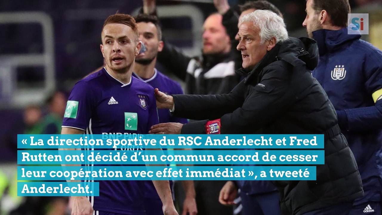 Fred Rutten n’est plus l’entraîneur d'Anderlecht