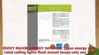 Green Beam LED Light Fixture Ceiling Light Fixture Flush Mount Light Fixture Bathroom