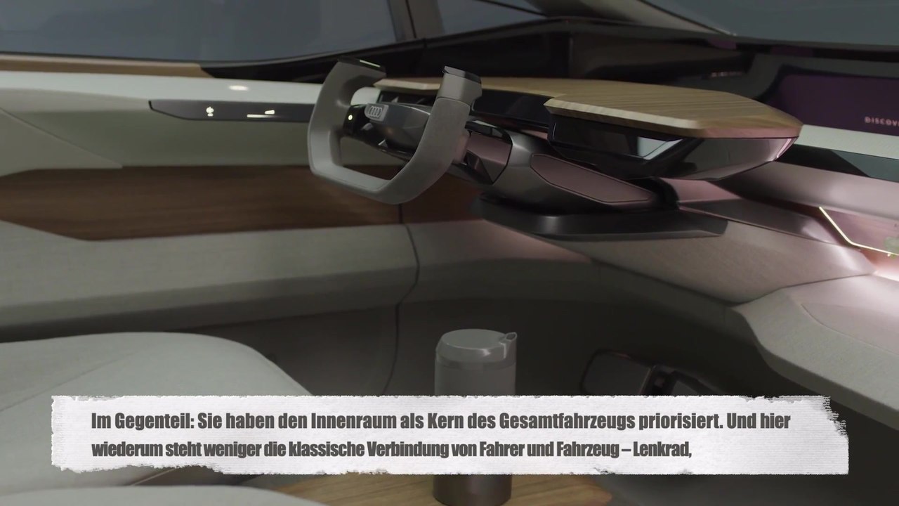 Audi AI:ME - Luxuriöser Rückzugsraum und Hightech-Zentrale - das Interieur