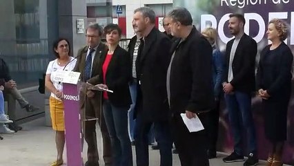 Pinchazo de asistencia en una presentación municipal de Podemos en Murcia