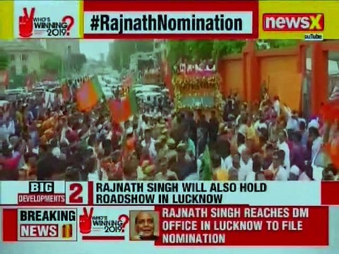 Rajnath Singh at DM's Office, to Contest from Lucknow; Lok Sabha Elections 2019