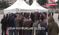 Gözler 'cumartesi'yi bekliyor! Uzun kuyruklar oluştu