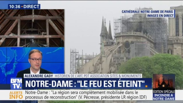 Notre-Dame: pour l'historien de l'art, Alexandre Gady, toute l'eau qui a été lancée sur la cathédrale va se retourner contre la cathédrale