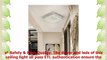 Horisun Crystal Chandelier ETL Listed LED Ceiling Light Fixture 4000K Dimmable Flush Mount