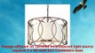 Troy Lighting Sausalito 5Light Chandelier  Silver Gold Finish with Hardback Linen Shade