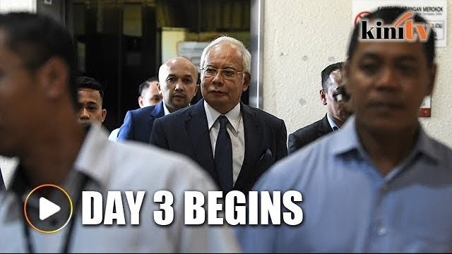 Najib arrives at KL High Court, SRC trial resumes