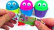 3 Color Play Doh Ice Cream Cups PJ Masks Surprise Toys Learn Colors Barbie Yowie Surprise Eggs