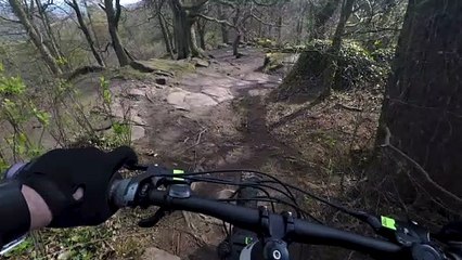 Corstorphine Hill 2nd MTB trail, Edinburgh, Scotland.