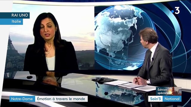 Eurozapping : les caméras du monde entier braquées sur l'incendie de Notre-Dame de Paris