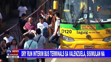 Dry run interim bus terminals sa Valenzuela, sisimulan na
