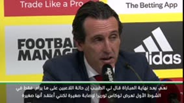 كرة قدم: الدوري الممتاز: توريرا سيكون جاهزًا لمباراة نابولي- إيمري