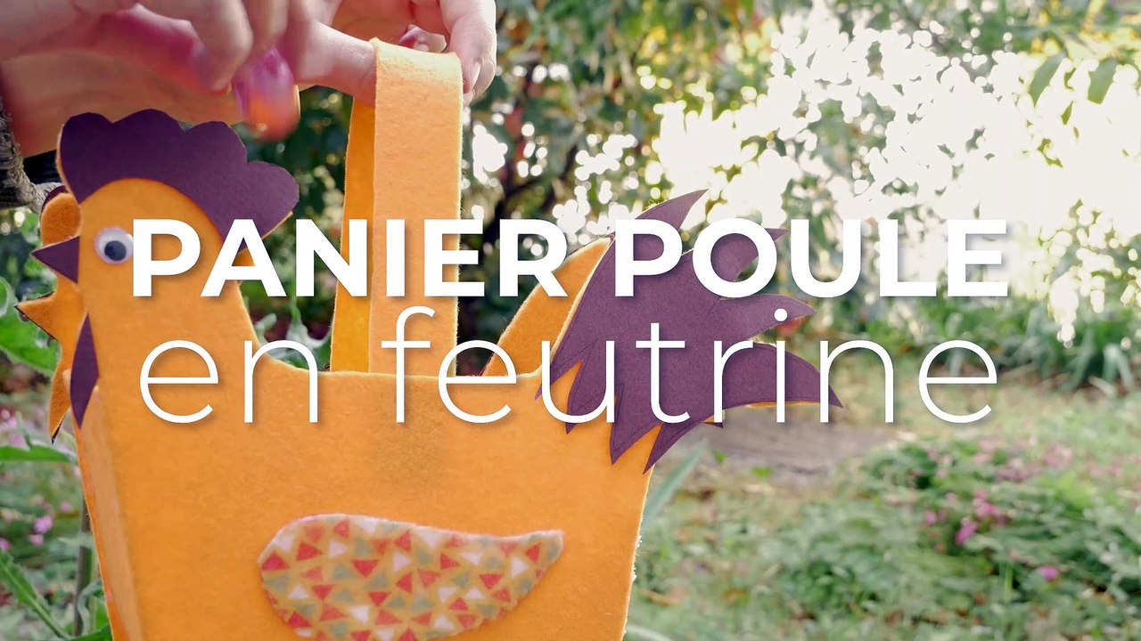 DIY : Panier poule de Pâques en feutrine