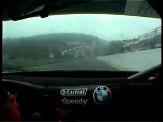 Crash d'une BMW M3 silhouette