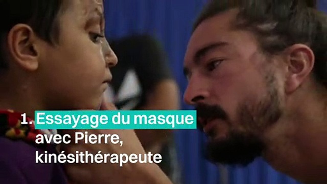 Noor, 1er essai de son masque fabriqué grâce à la technologie 3D