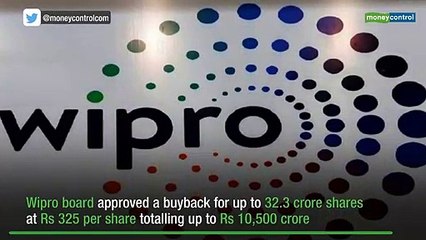 Wipro approves Rs 10,500 crore buyback at Rs 325/share