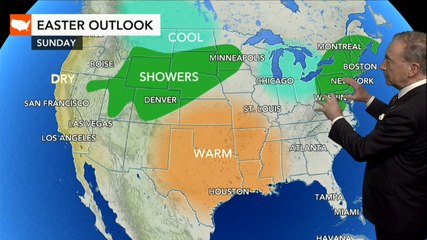 How will the weather unfold for Easter weekend?