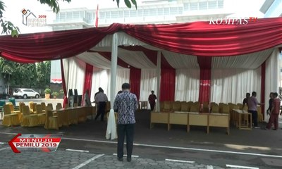 Jelang Pencoblosan, Ini Suasana Persiapan TPS Paslon Pilpres 2019