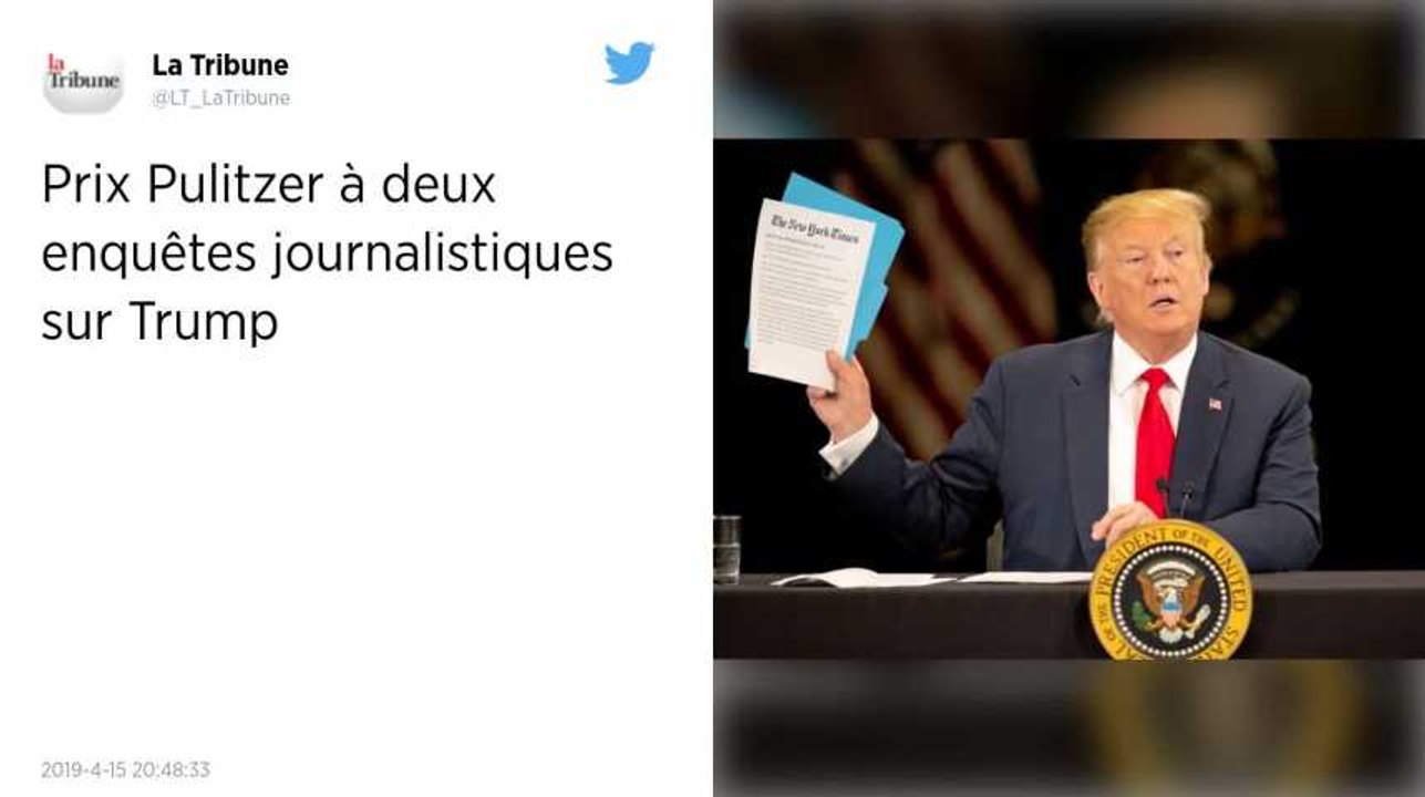 Prix Pulitzer à deux enquêtes journalistiques embarrassantes pour Trump