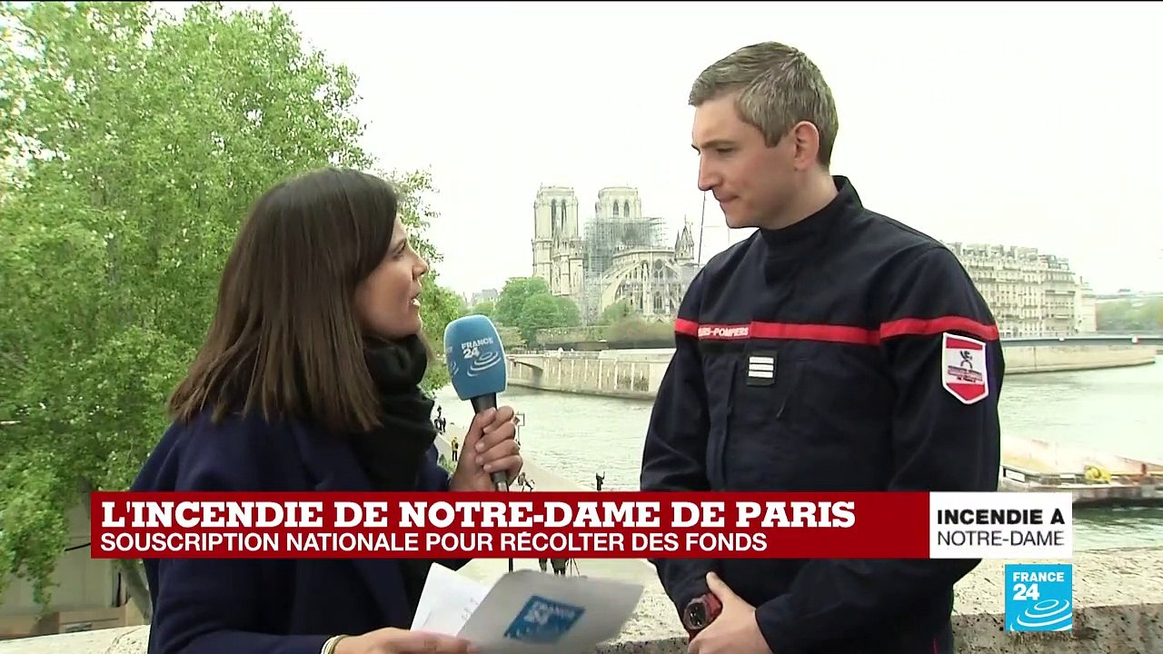 Incendie de Notre-Dame: les pompiers salués en héros