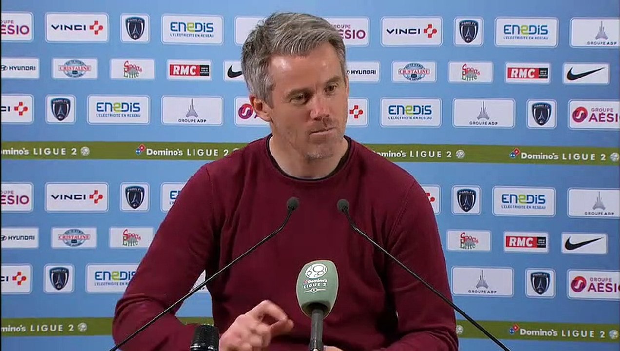 La réaction de Mickaël Landreau après Paris FC - FC Lorient (2-2) 18-19