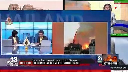 Incendie de Notre-Dame de Paris : des messages de soutien arrivent du monde entier