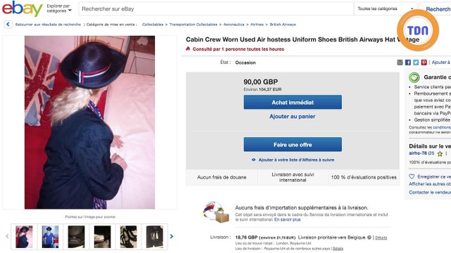Les hôtesses de l'air vendent des uniformes et des vêtements portés en vol pour arrondir leur fins de mois !