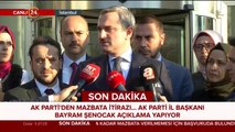 AK Parti İl Başkanı Bayram Şenocak açıklama yapıyor