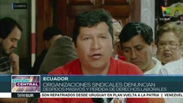 Ecuador: llaman a movilización nacional contra políticas del gobierno