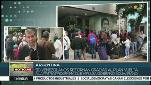Venezolanos en Argentina serán repatriados desde Montevideo