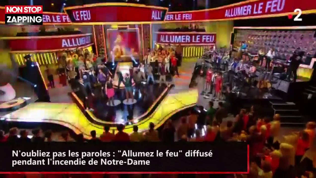 N'oubliez pas les paroles : "Allumez le feu" diffusé pendant l'incendie de Notre-Dame (vidéo)